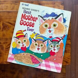 Vintage 1970 Golden Book Richard Scarry's Best Mother Goose Ever Hardcover Book